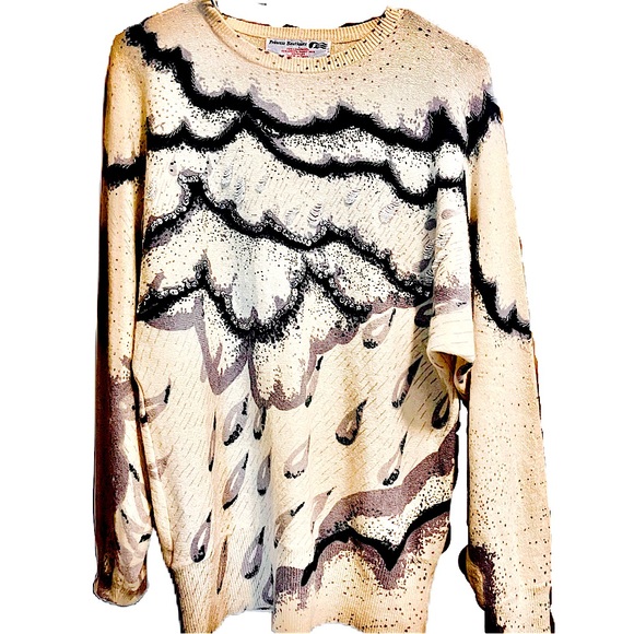 Sequined and Beaded Sweater, Vintage Princess Cruise Lines Boutique, Sz. Large. - Picture 1 of 2